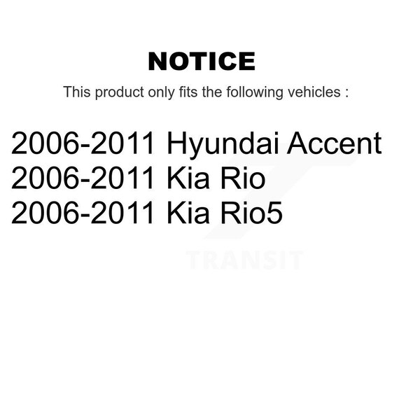 Front Left Suspension Strut For 2006-2011 Hyundai Accent Kia Rio Rio5